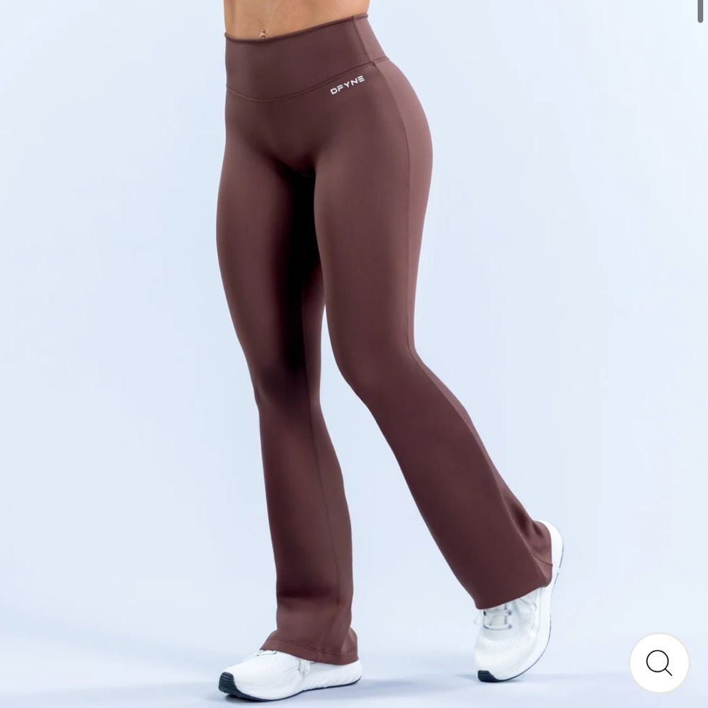 DFYNE Women's Chocolate Brown Leggings